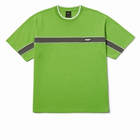 Light and Breathable Men's HUF Interstate Knit Boxy T-Shirt - Green Apple