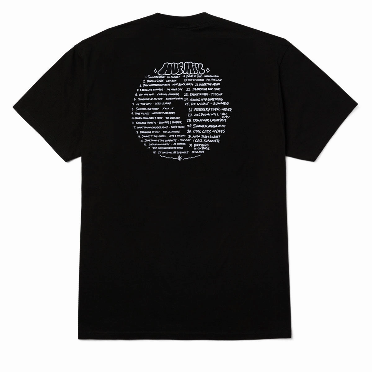 Classic Look HUF Playlist T-Shirt - Black