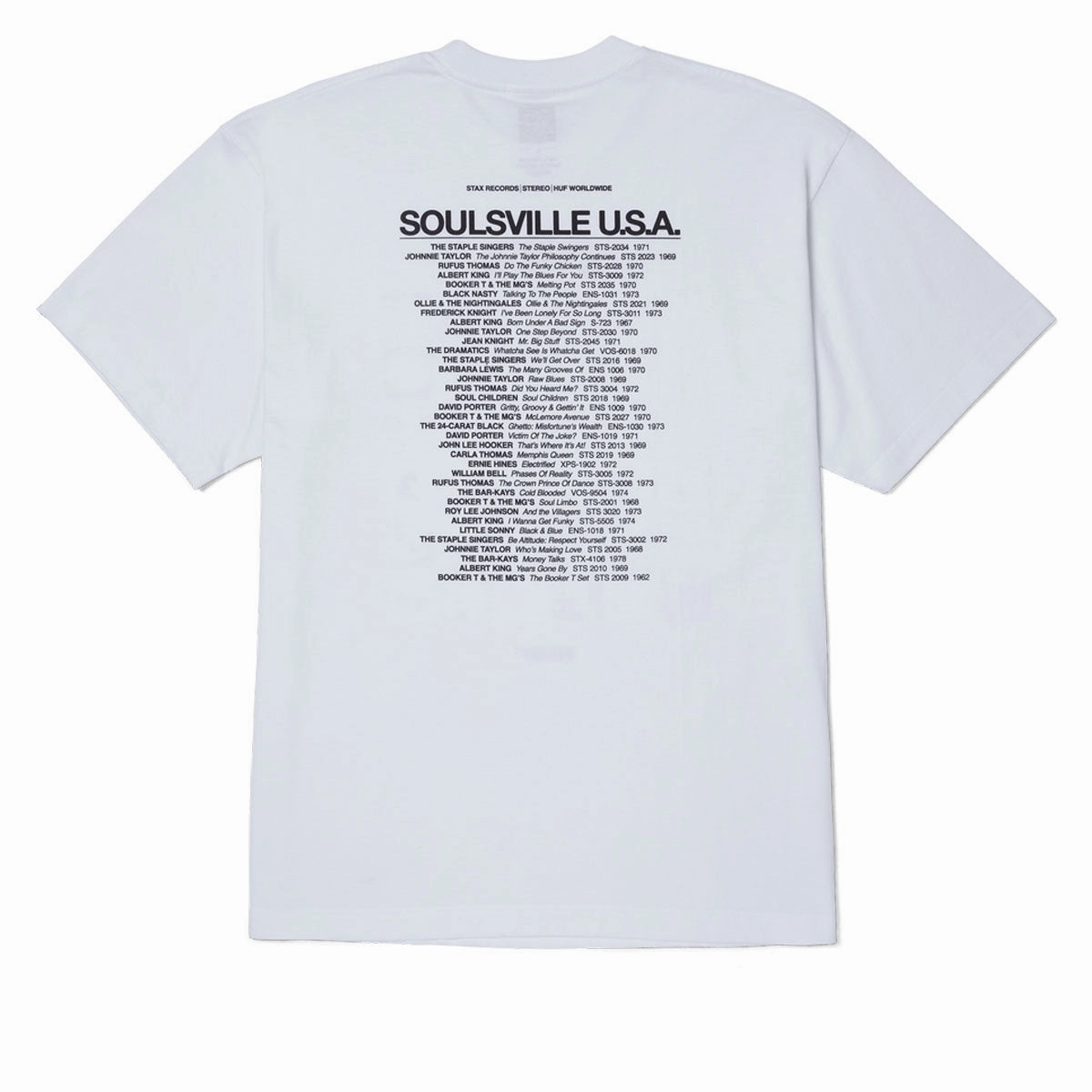 HUF Soulsville USA T-Shirt - White Animal print wildness UPF Rated Fabric