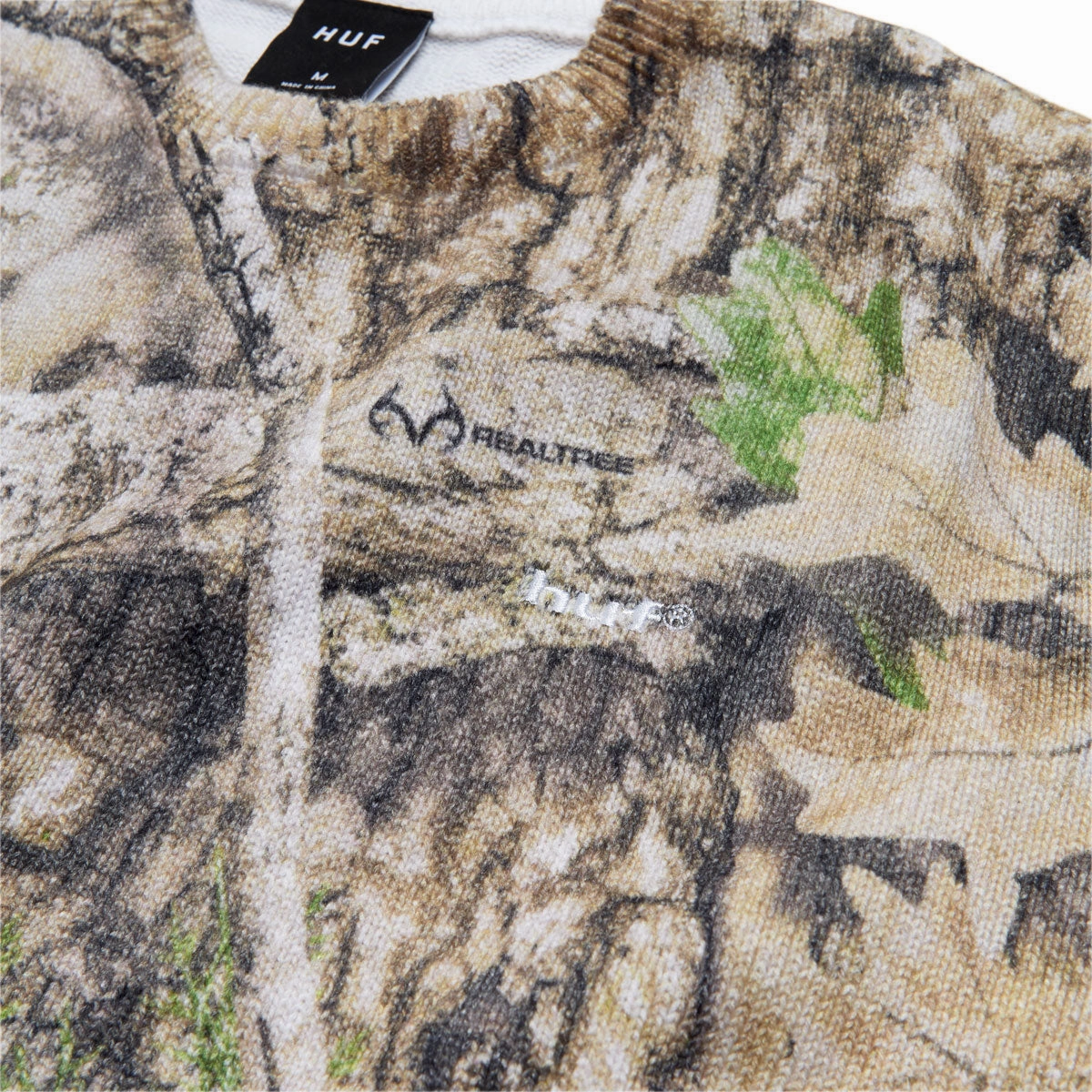 Ribbed Cuffs Peccary like HUF x Realtree Sweatshirt - Realtree