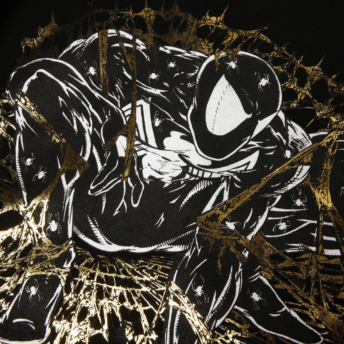 HUF x Spiderman Arachknight Full Zip Hoodie - Black Reinforced Hem