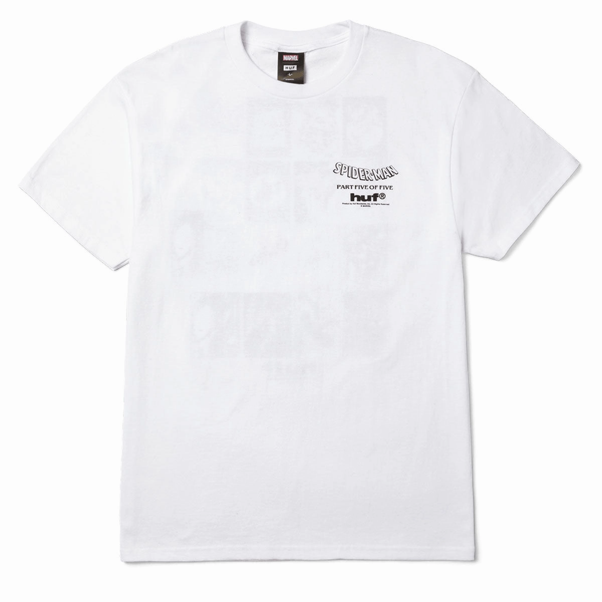 HUF x Spiderman Collector T-Shirt - White Micro Perforation