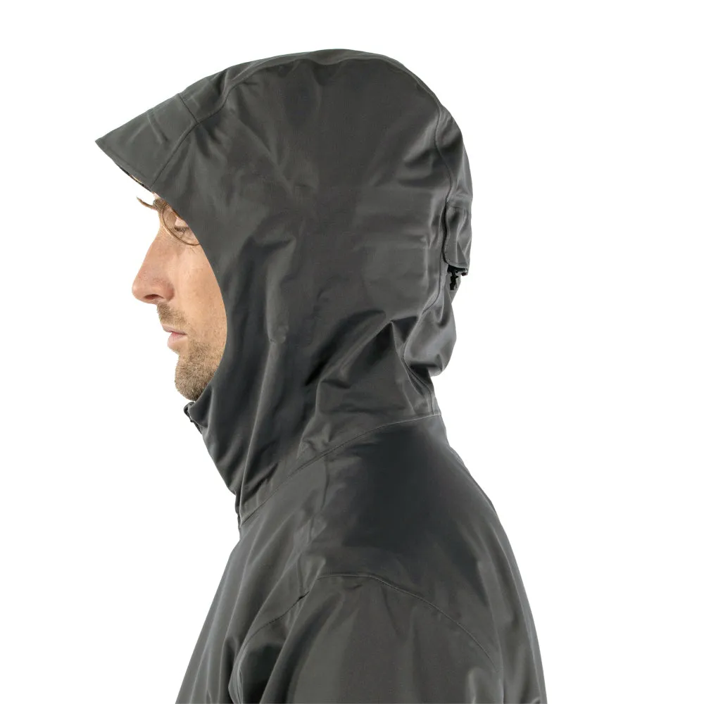 Multi Pocket Design Bonded Seam Construction Galvin Green Amos Waterproof Hooded Jacket - Forged Iron