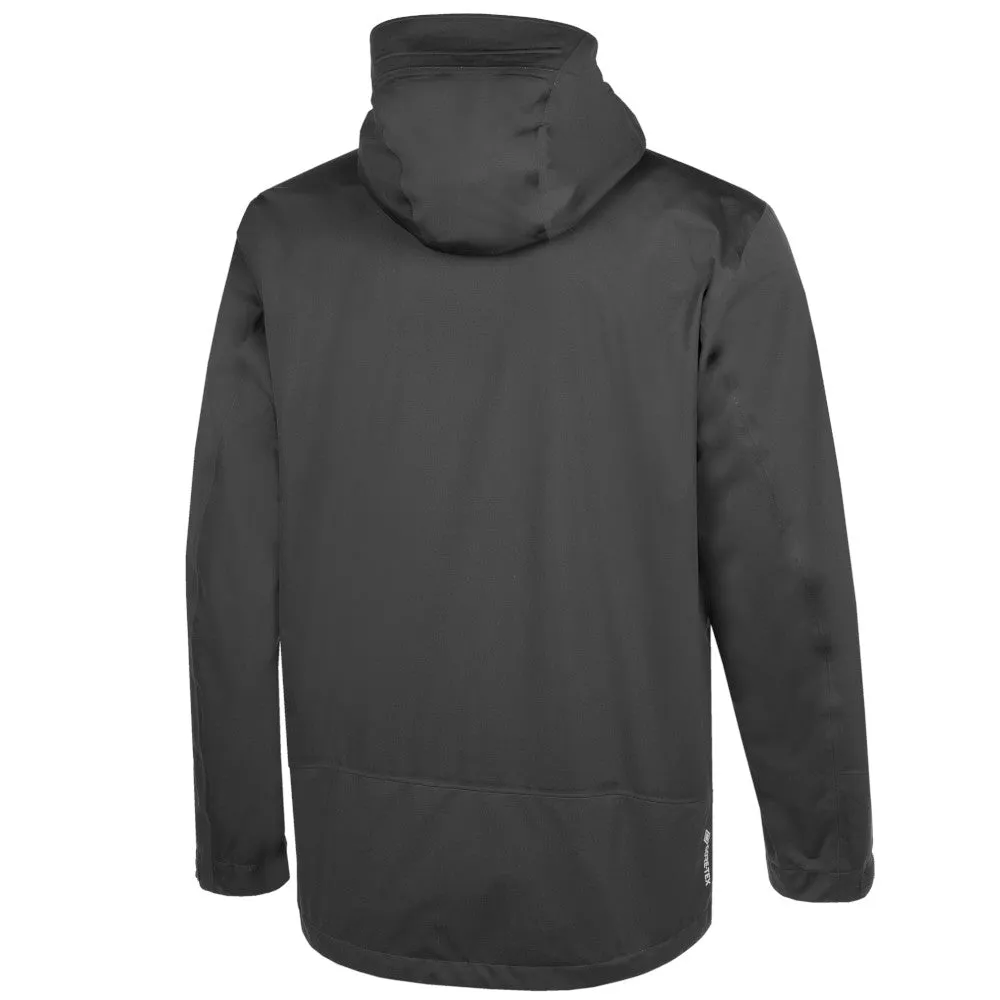 ElasticizedWaistbandSystem Button Fastenings Galvin Green Amos Waterproof Hooded Jacket - Forged Iron