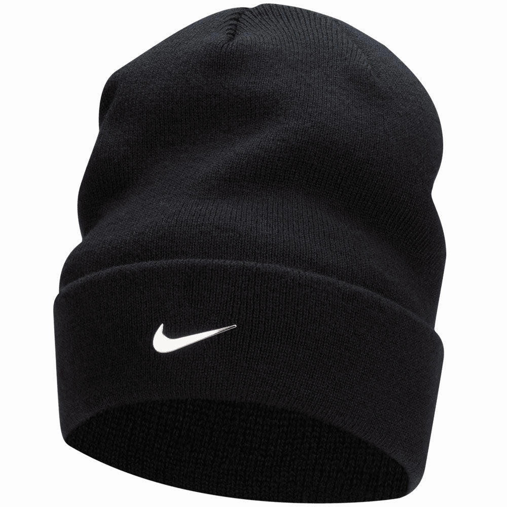 Sport Inspired Sun blocker Nike Peak Beanie Metal Swoosh - Black