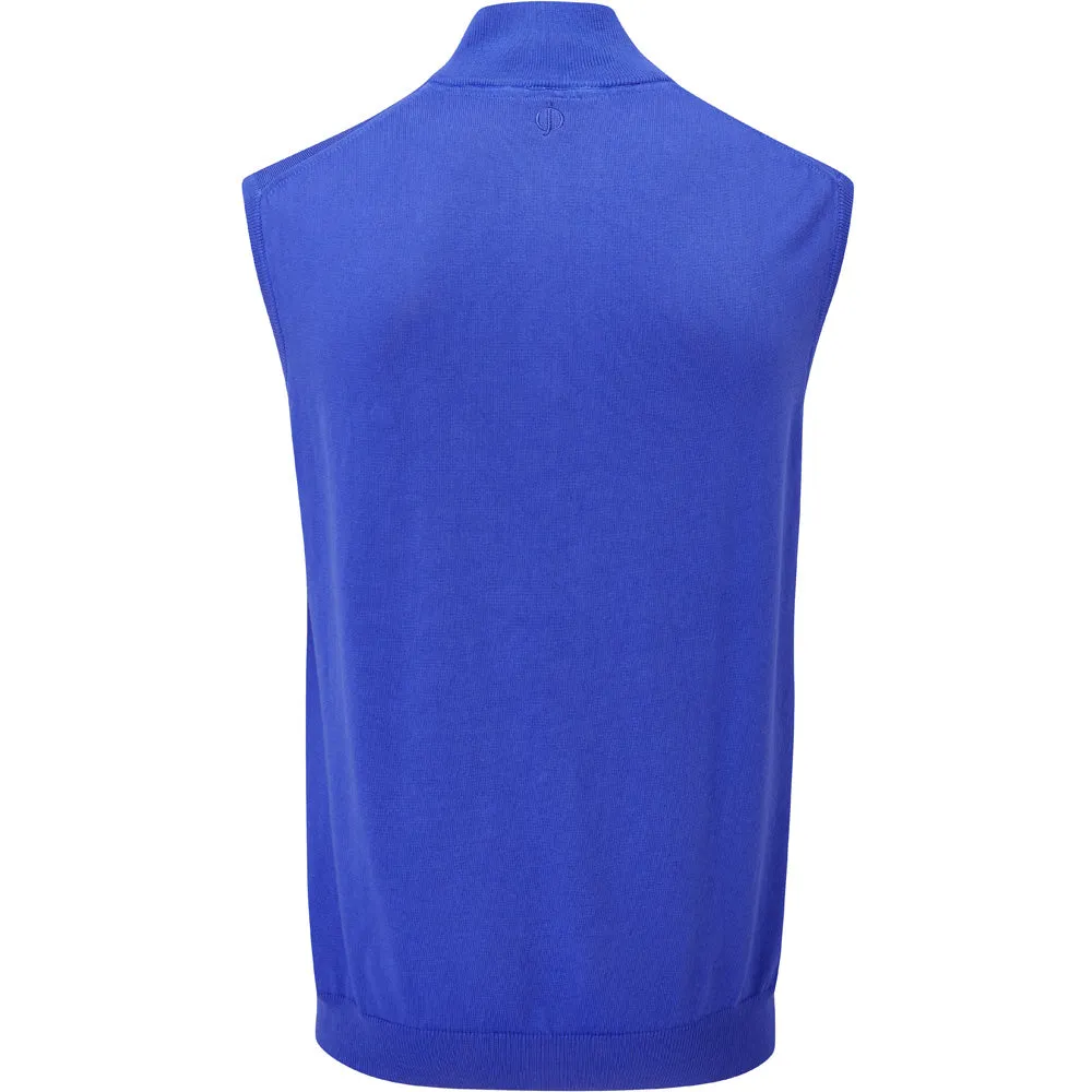 Oscar Jacobson Bob Pin Sleeveless Sweater - Royal Blue cool - feeling clothing
