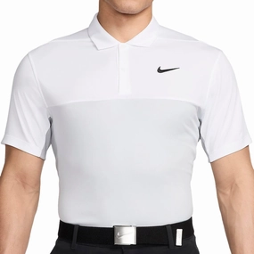 Soft and Lightweight Durable Knit Structure Nike Dri-FIT Victory  Solid Polo Block - White/Light Smoke Grey/Pure Platinum/Black