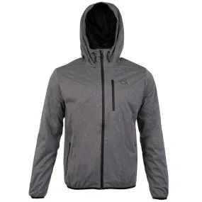 Calvin Klein Ultron Hooded Thermal Jacket - Grey Marl Flexible Shoulder Design