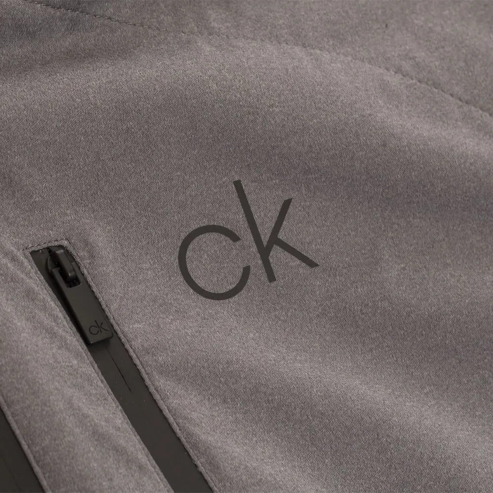Calvin Klein Ultron Hooded Thermal Jacket - Grey Marl UV protection layer Subtle Fashion Fit