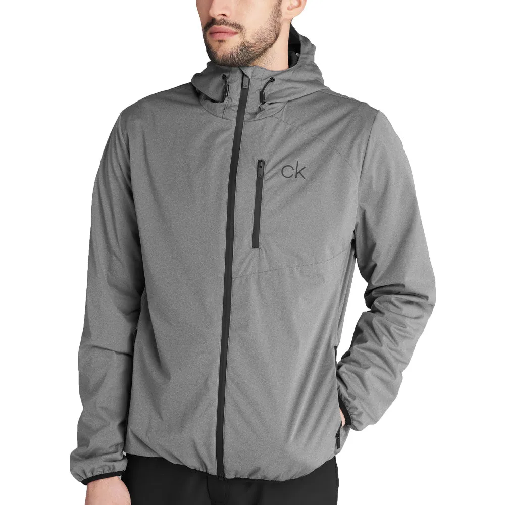 AntiStaticFinish Calvin Klein Ultron Hooded Thermal Jacket - Grey Marl