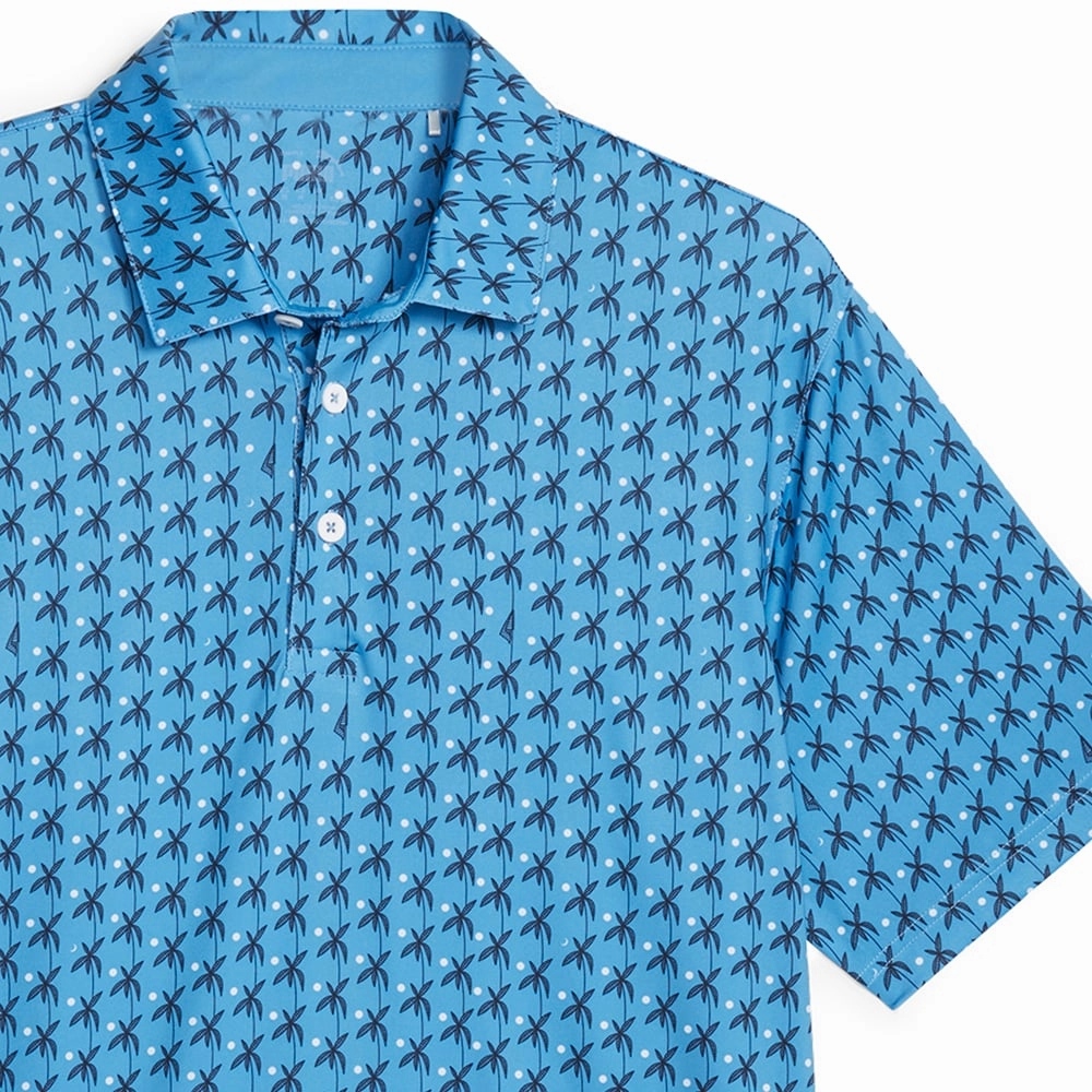 Casual Fashion Outdoor Ready Puma MATTR Palms Polo Shirt - Regal Blue/Navy Blazer