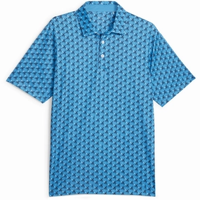 Easy Wear Option Puma MATTR Palms Polo Shirt - Regal Blue/Navy Blazer