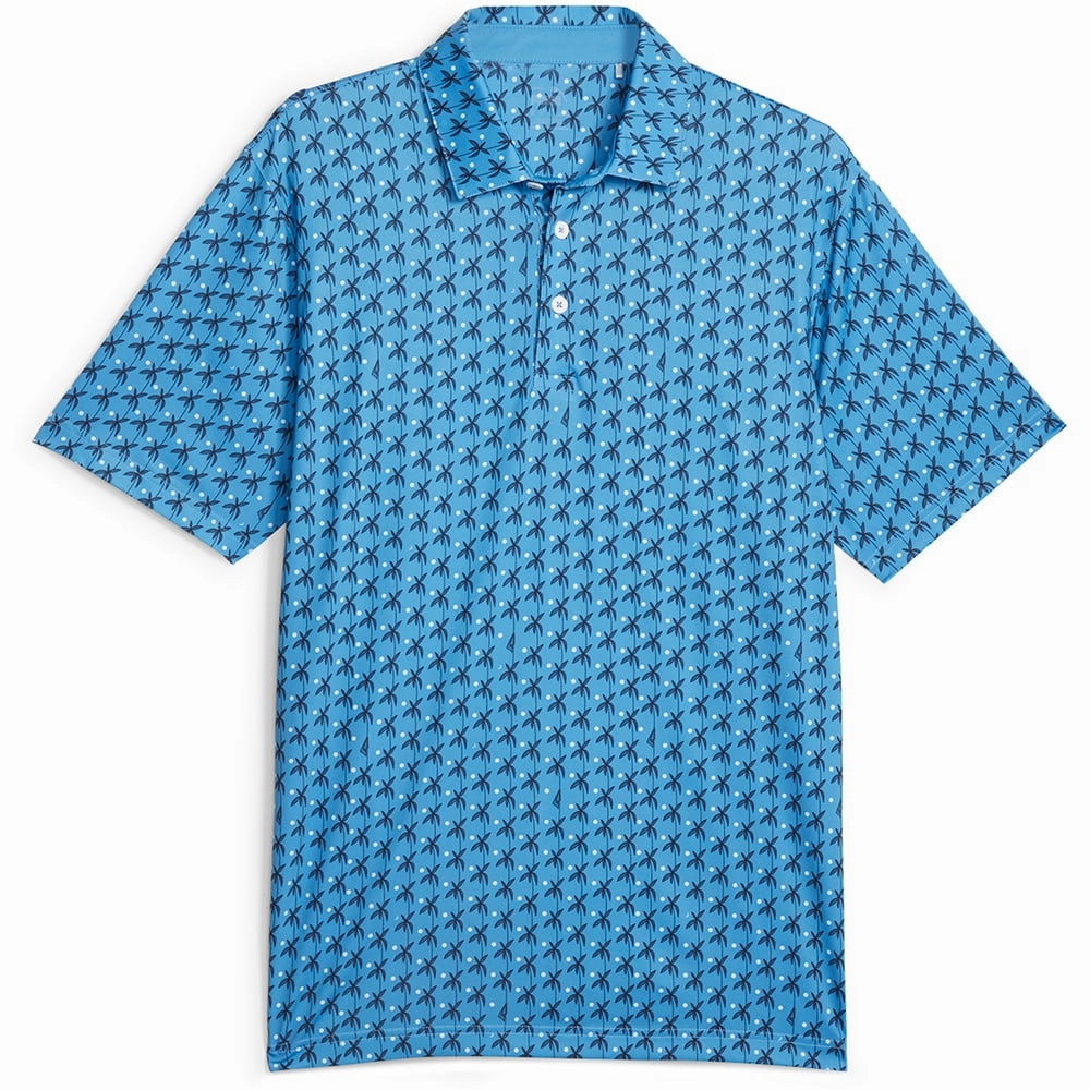 Easy Wear Option Puma MATTR Palms Polo Shirt - Regal Blue/Navy Blazer