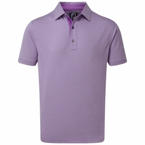 Fashion Top FootJoy Four Dot Jacquard Polo Shirt - Purple