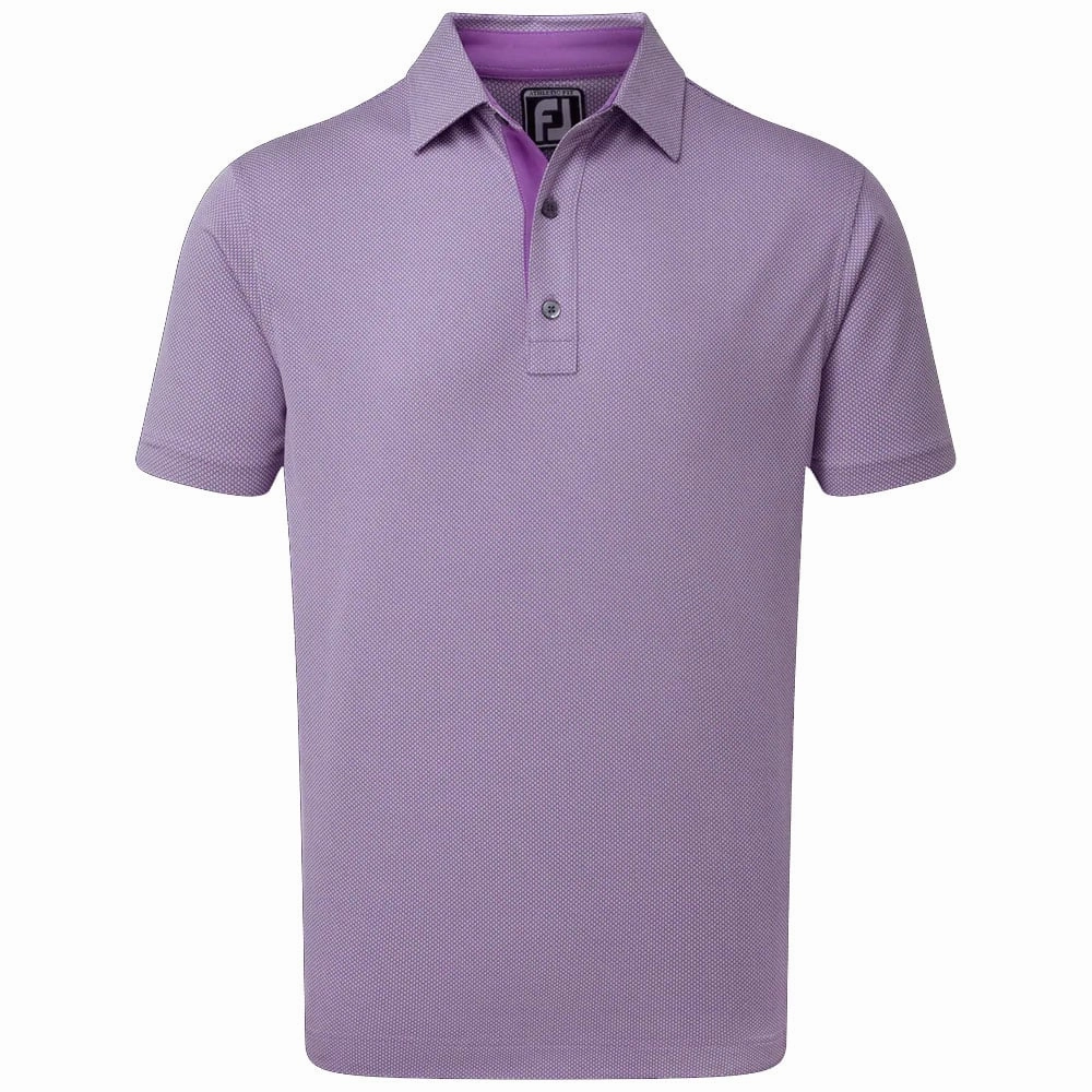 Fashion Top FootJoy Four Dot Jacquard Polo Shirt - Purple