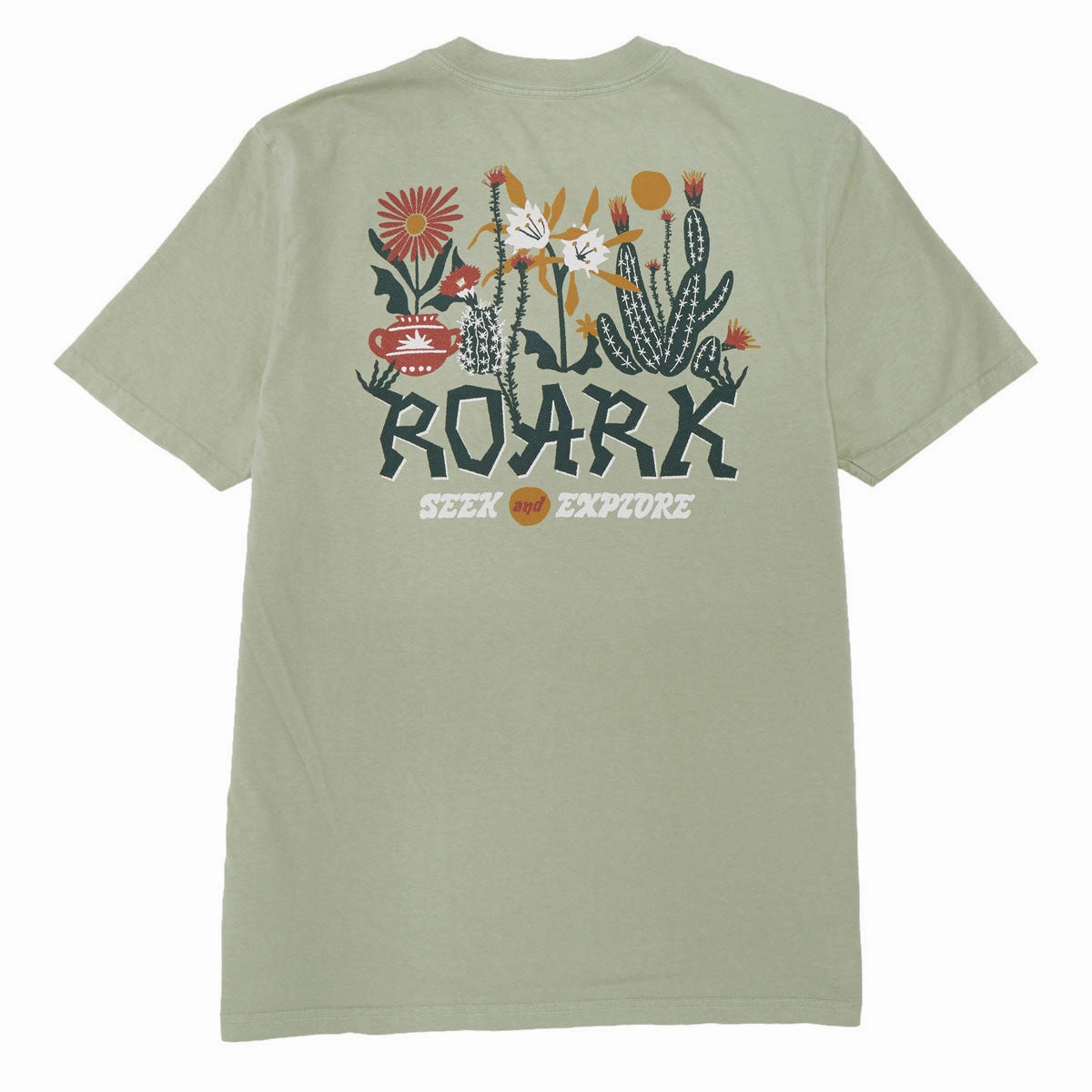 Outdoor Essentials Roark Cactus Garden T-Shirt - Seafoam