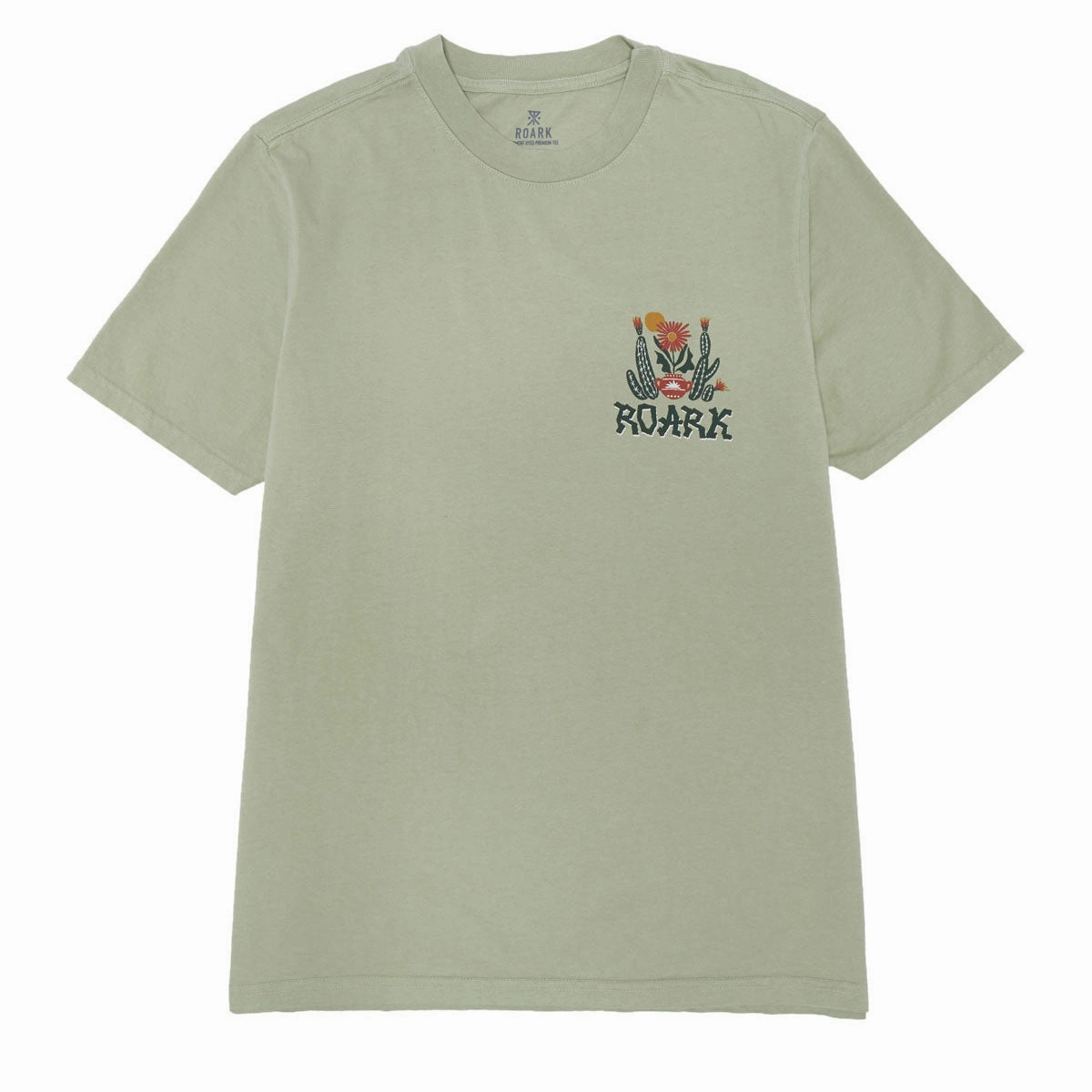 Roark Cactus Garden T-Shirt - Seafoam Cross Grain Knit Unisex versatility
