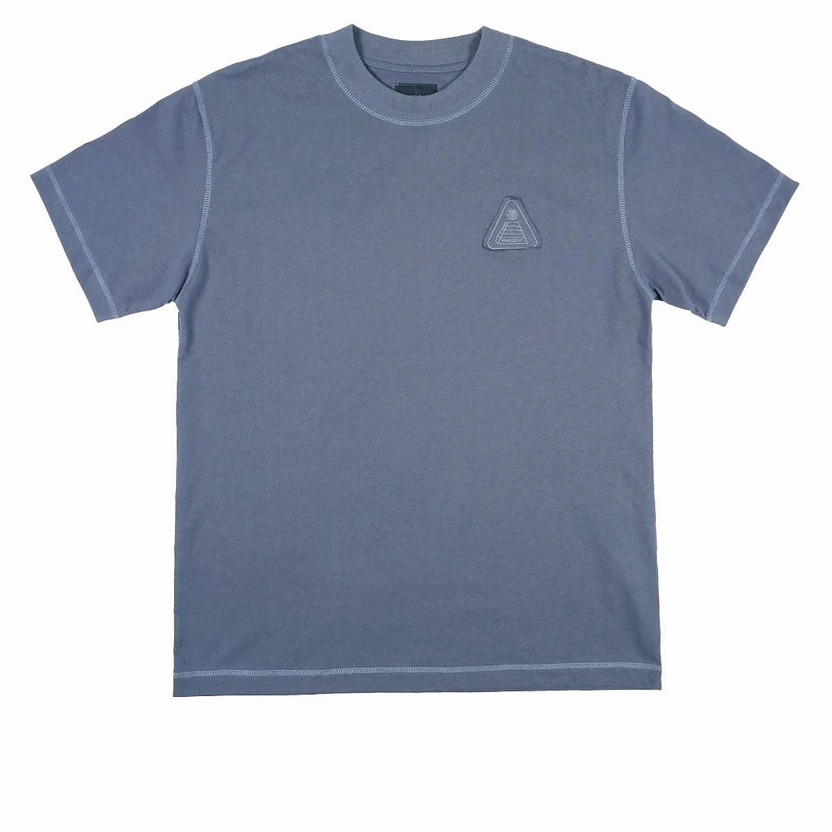 Outdoor Light Classic Crew Neck Theories Theoramid Heavyweight Stitch T-Shirt - Dark Slate