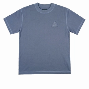 Outdoor Light Classic Crew Neck Theories Theoramid Heavyweight Stitch T-Shirt - Dark Slate