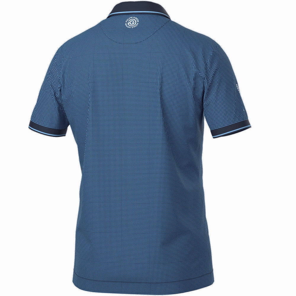 Galvin Green Miller Polo Shirt - Alaskan Blue/Navy Active Comfort Wear