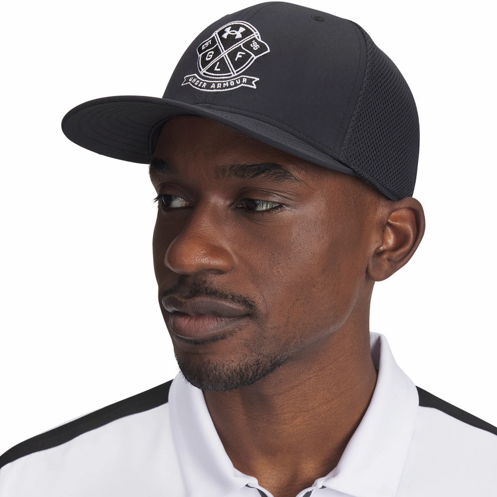 Under Armour Iso-chill Drive Low Stretch Fit Cap - Black/White Anytime Wear