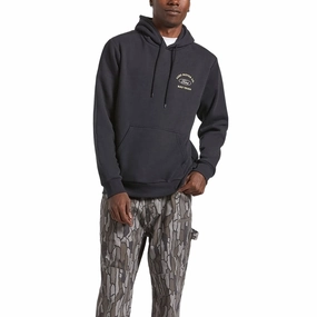 Sustainable fashion Collectible Brixton x Ford Built Tough Fleece Hoodie - Burnt Rubber