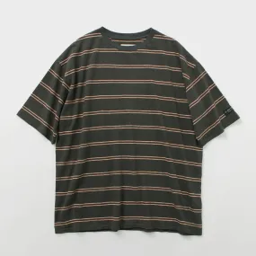 Basic Piece ILL ONE EIGHTY / Retro stripe T-shirt