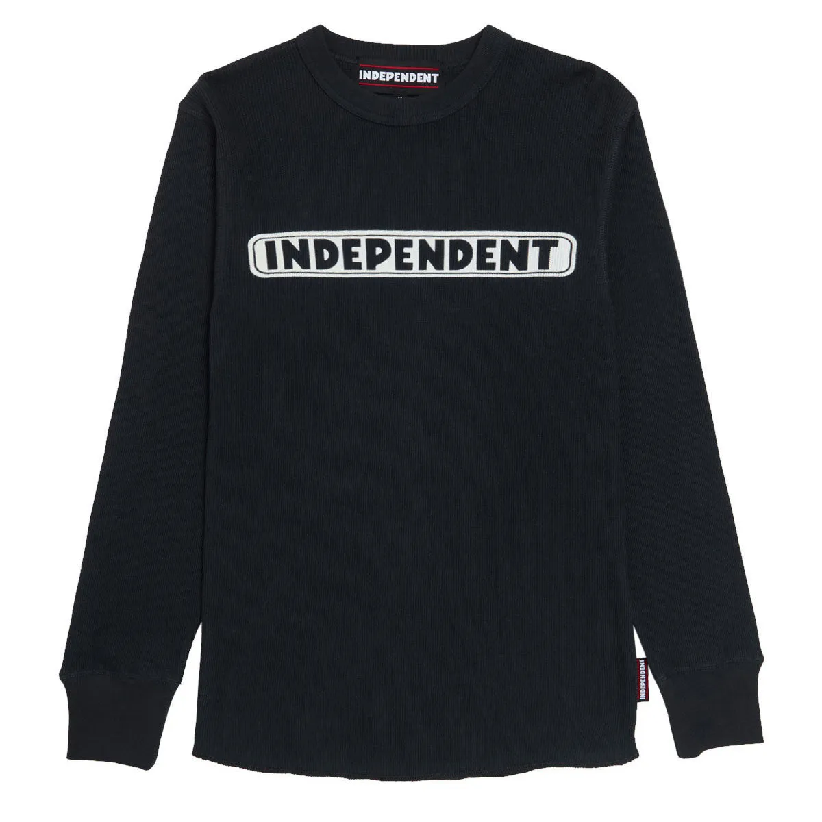 Independent Bar Logo Long Sleeve Thermal Shirt - Black 2025 Gift Idea Team Building