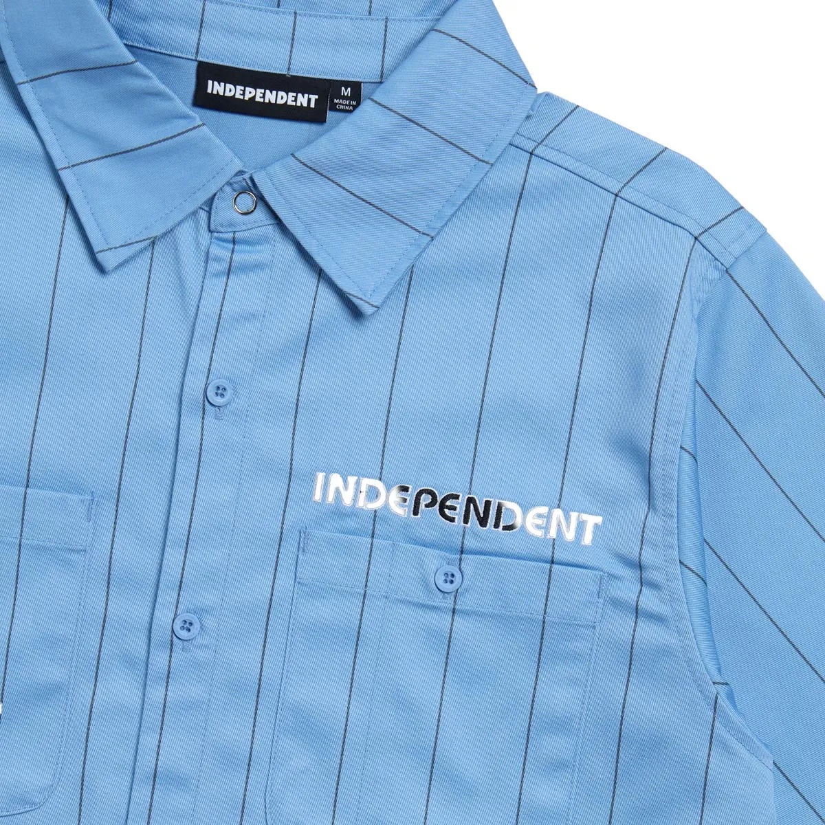 Independent Union Work Shirt - Work Blue w/Stripe garden party Essential Wardrobe