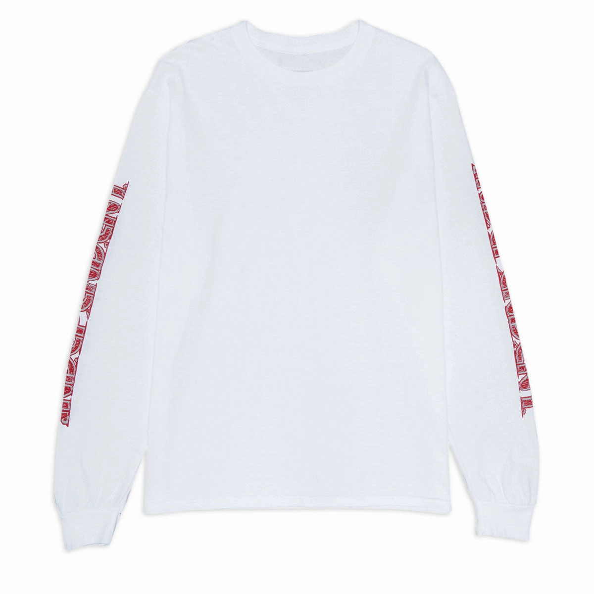 Breathable Style Casual Everyday Independent Ancient Groundwork Long Sleeve T-Shirt - White