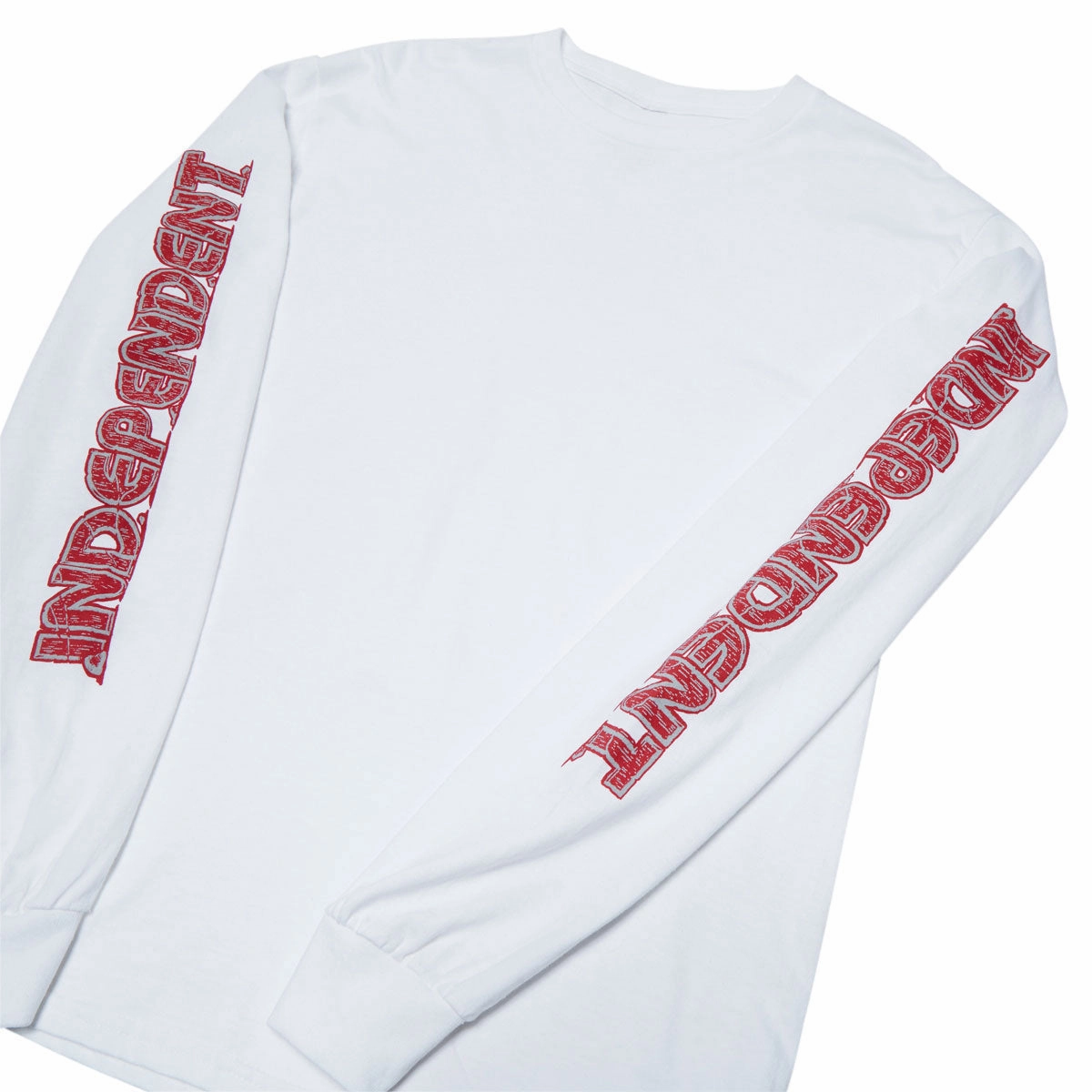 Non Toxic Printing City Fashion Look Independent Ancient Groundwork Long Sleeve T-Shirt - White