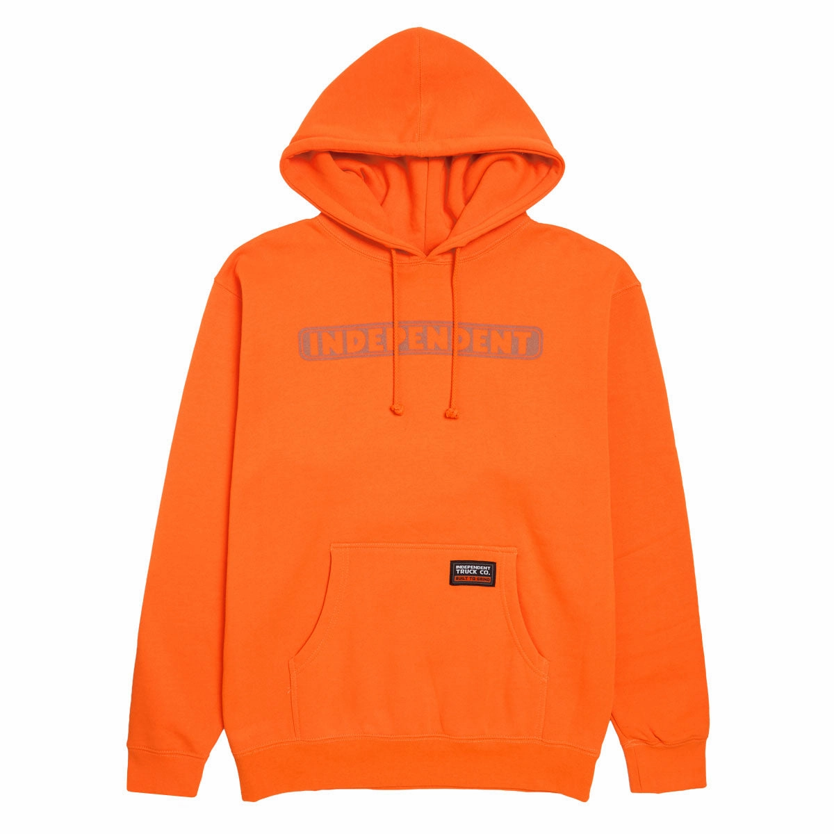 Independent Bar Logo Reflective Hoodie - Safety Orange/Reflective windproof lining Street Ready