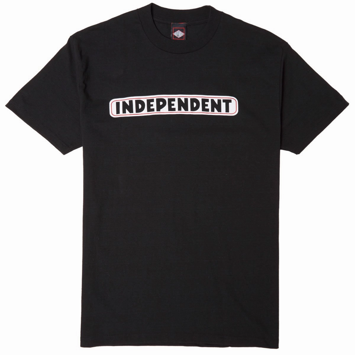 Sporty Chic Independent Bar Logo T-Shirt - Black