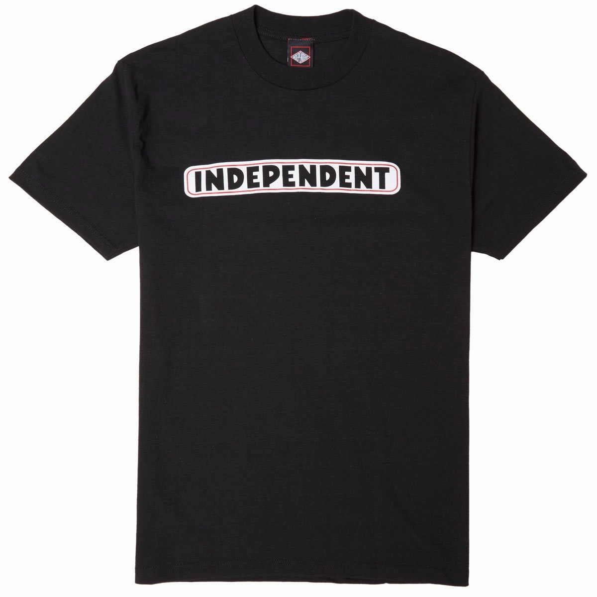 Trendy Casual Wear Independent Bar Logo T-Shirt - Black