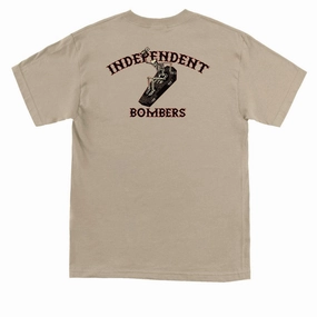Independent Bombers T-Shirt - Sand Urban Casual Look