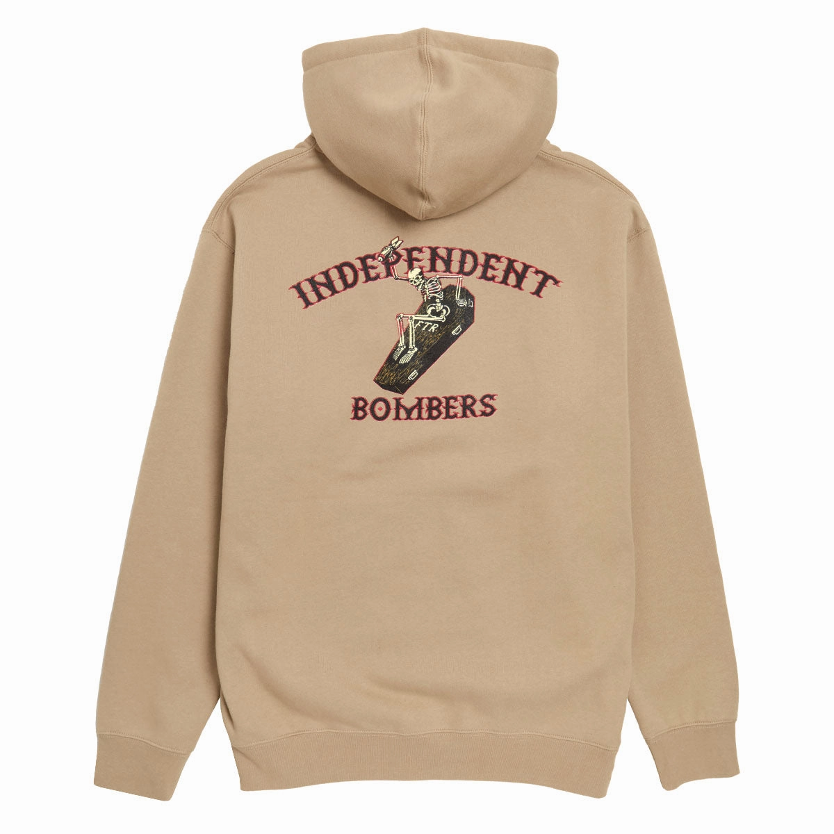 Eland like High Quality Cotton Independent Bombers Zip Hoodie - Sandstone