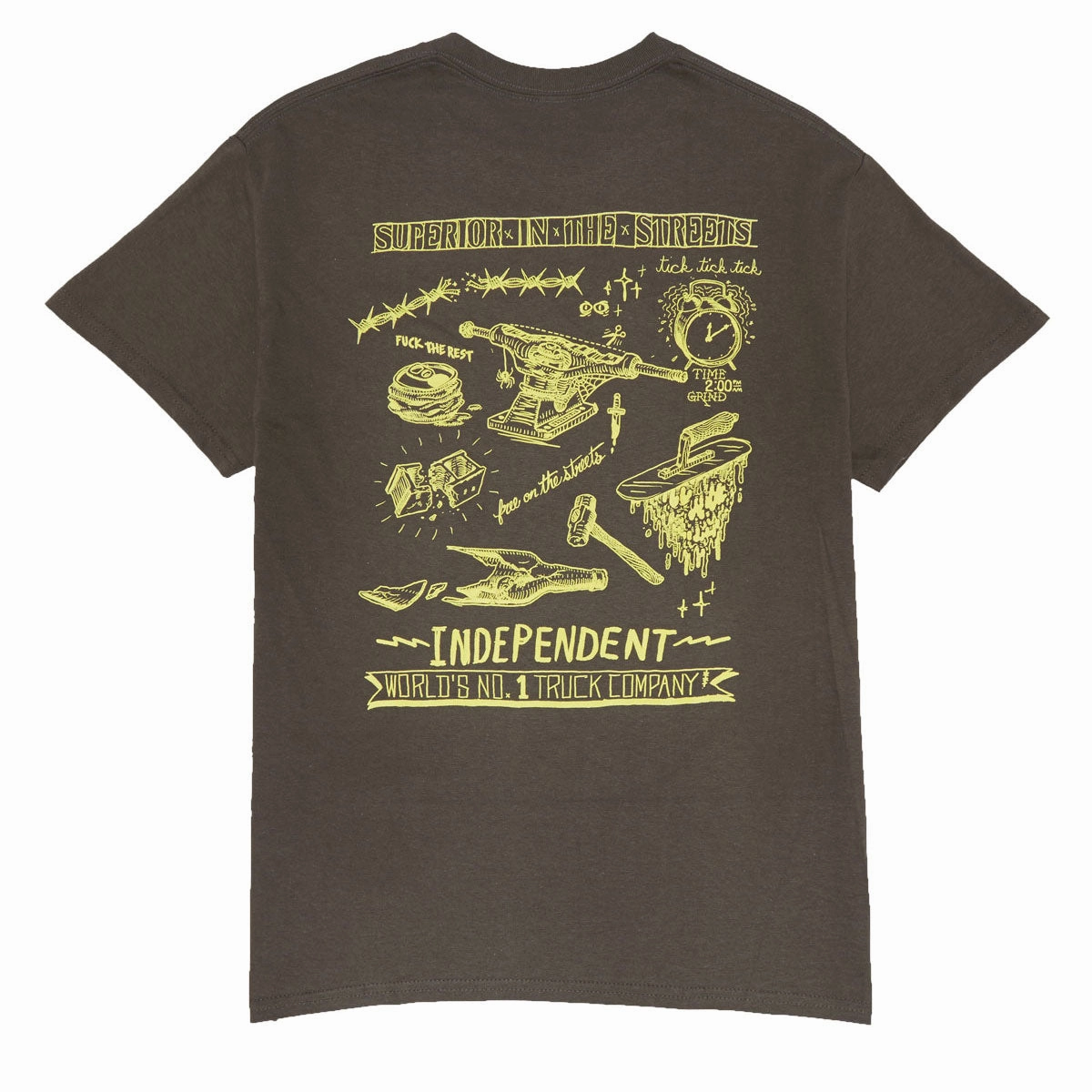 Independent Bratrud Notebook T-Shirt - Olive Cool Weather Wear