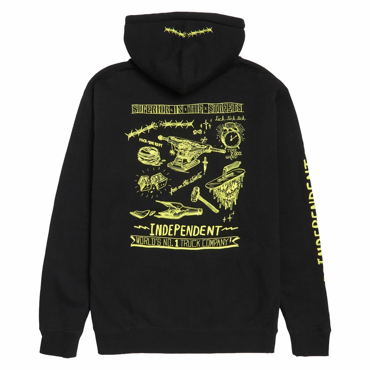 Independent Bratrud Notebook Zip Up Hoodie - Black Adaptive clothing