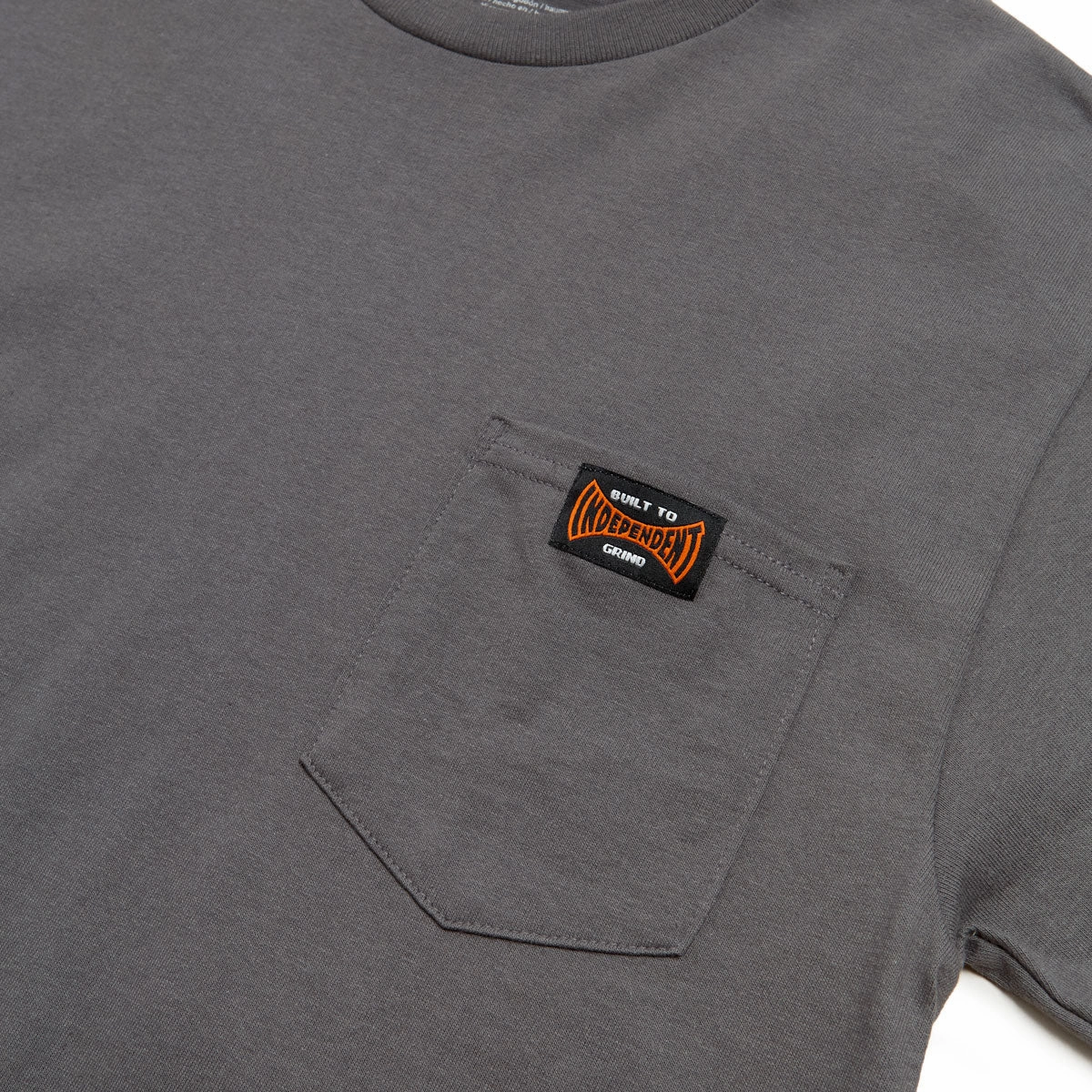 Independent Built To Grind Pocket T-Shirt - Charcoal Easy Layering