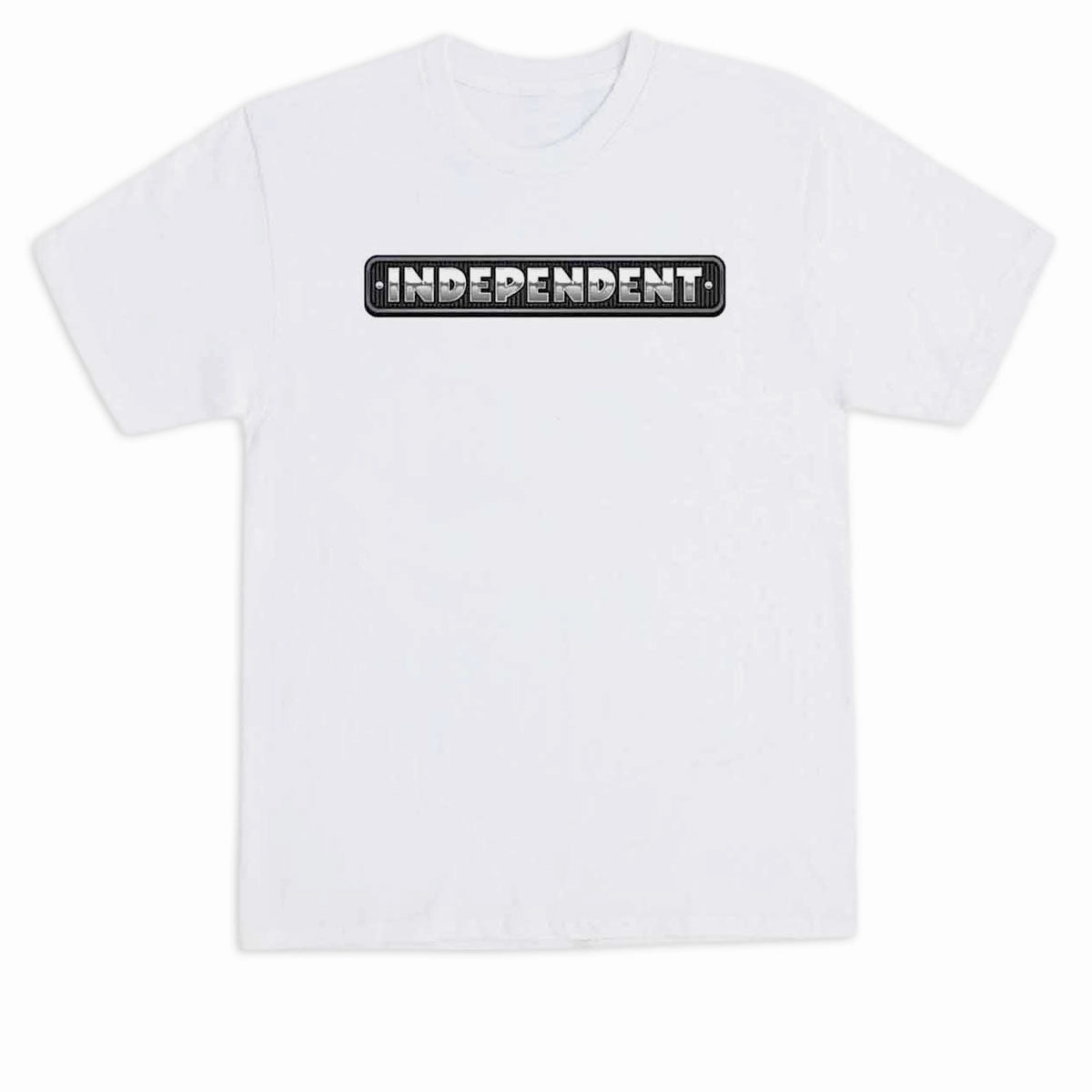 regular but not boring Independent Chrome Bar T-Shirt - White