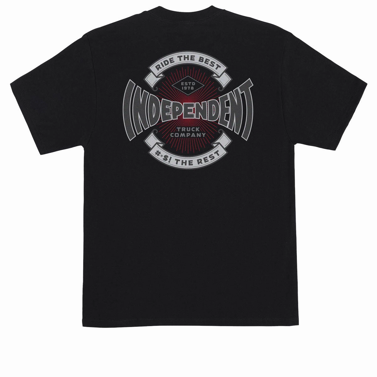 Urban Smart Urban Trend Look Independent Established 78 T-Shirt - Black