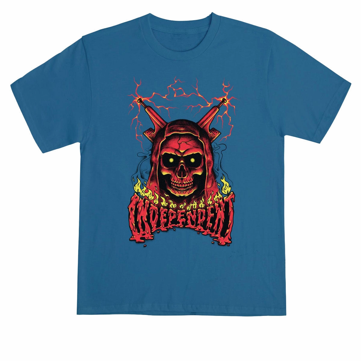 Daily Trend Independent Sacrificial Span T-Shirt - Indigo