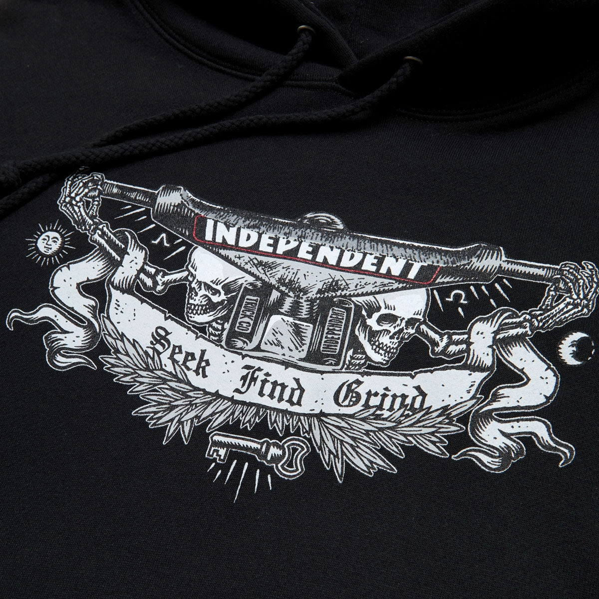 Independent SFG Society Hoodie - Black Customizable Option Adjustable Hood