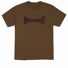 Independent Span T-Shirt - Dark Chocolate Boat neck style