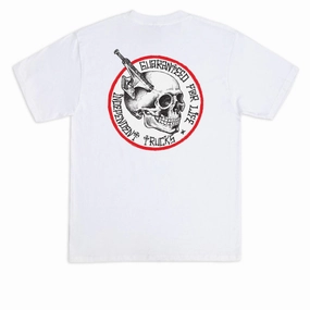 Comfortable clothing Trendy Independent Truck Head T-Shirt - White