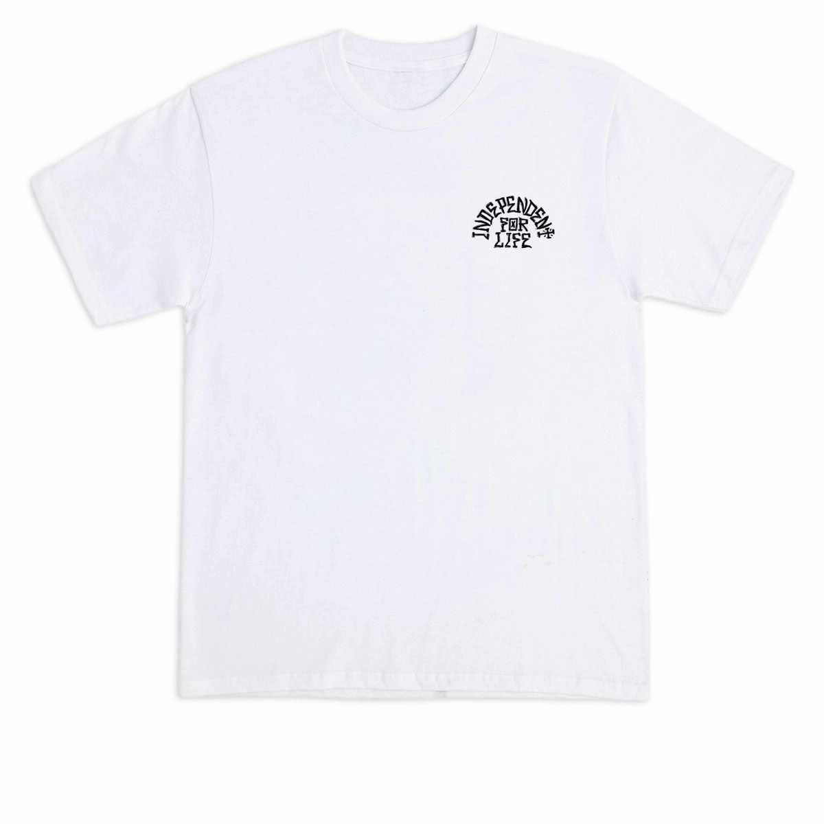 Seasonal Layering Fun and Relaxed Independent Truck Head T-Shirt - White
