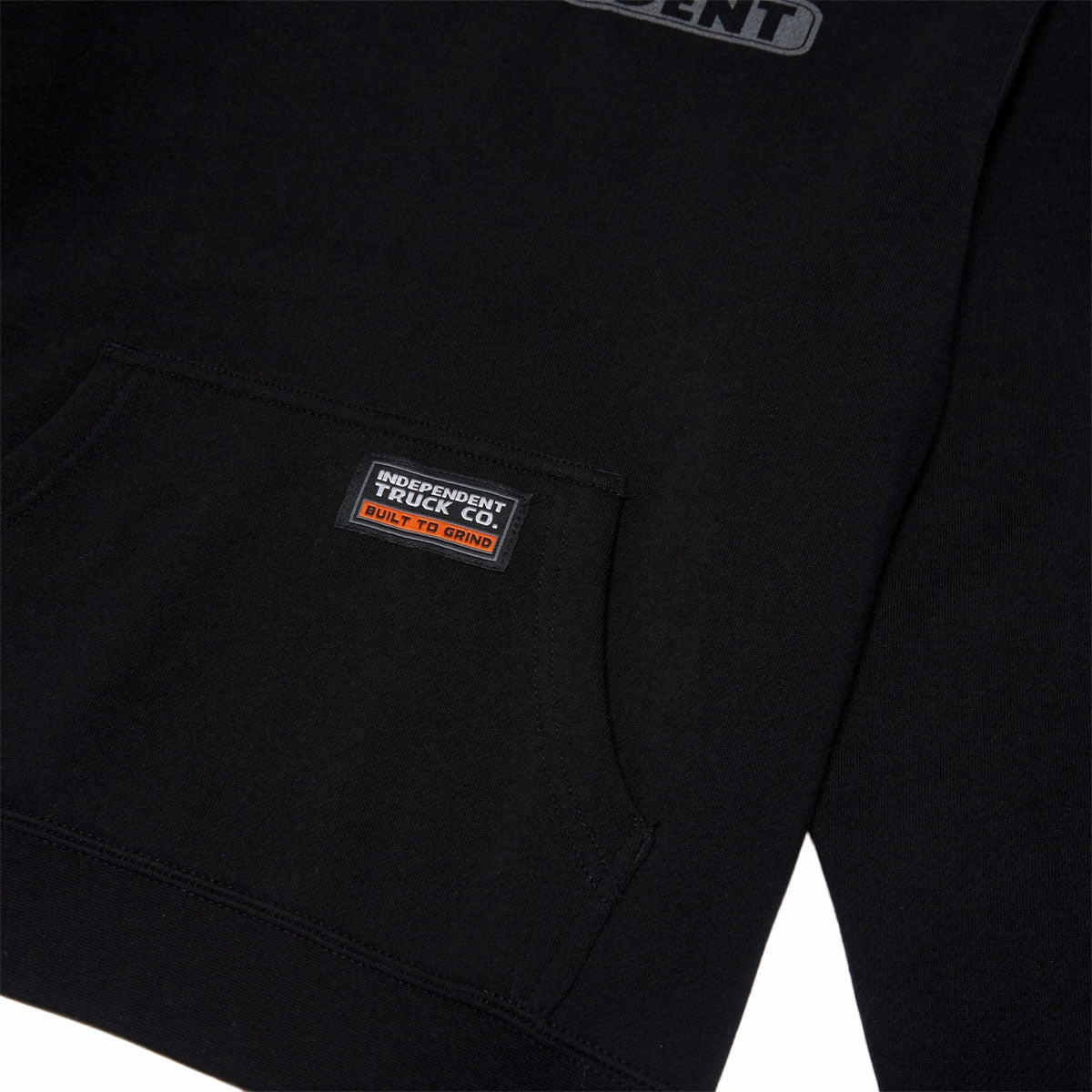 Independent Youth Bar Logo Reflective Hoodie - Black/Reflective Organic Cotton Blend
