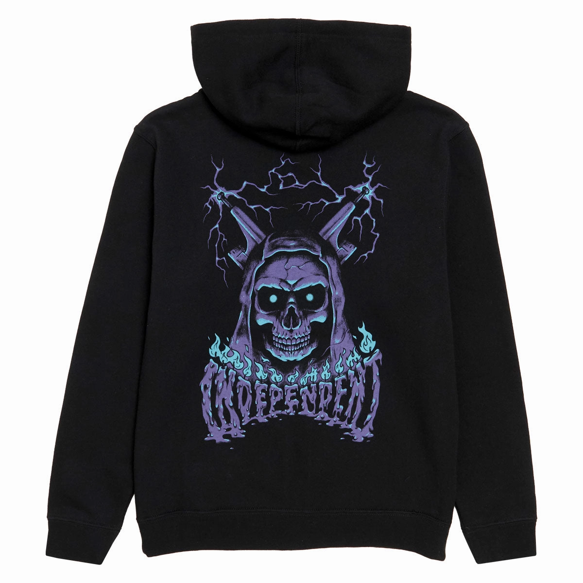 Power Dressing Independent Youth Sacrificial Span Zip Up Hoodie - Black
