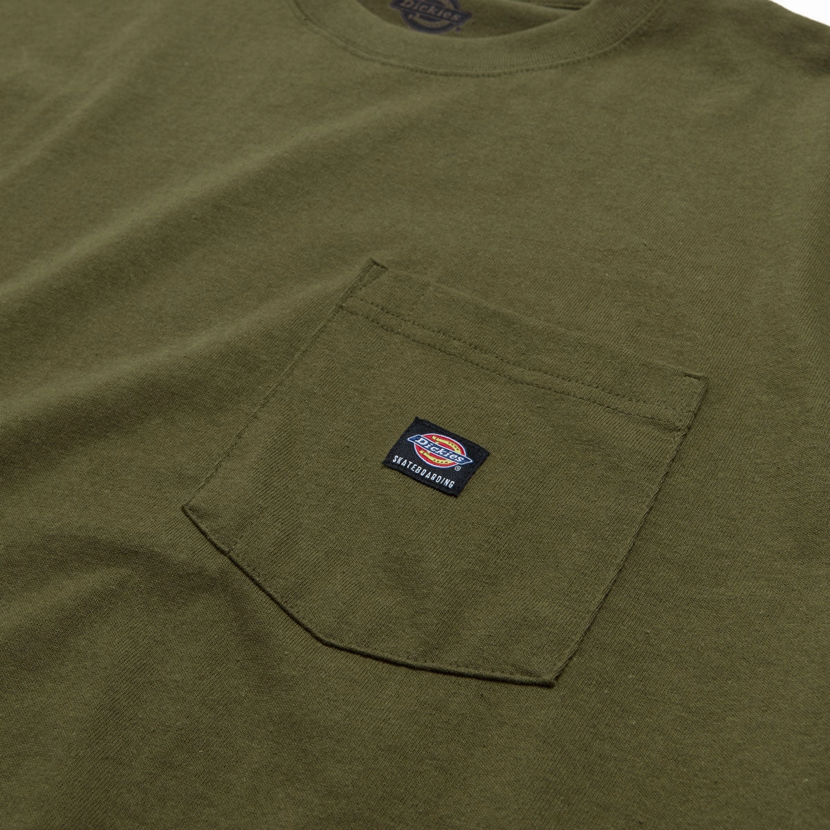 Dickies Heavyweight Pocket T-Shirt - Dark Olive Affordable accessibility Winter Layer