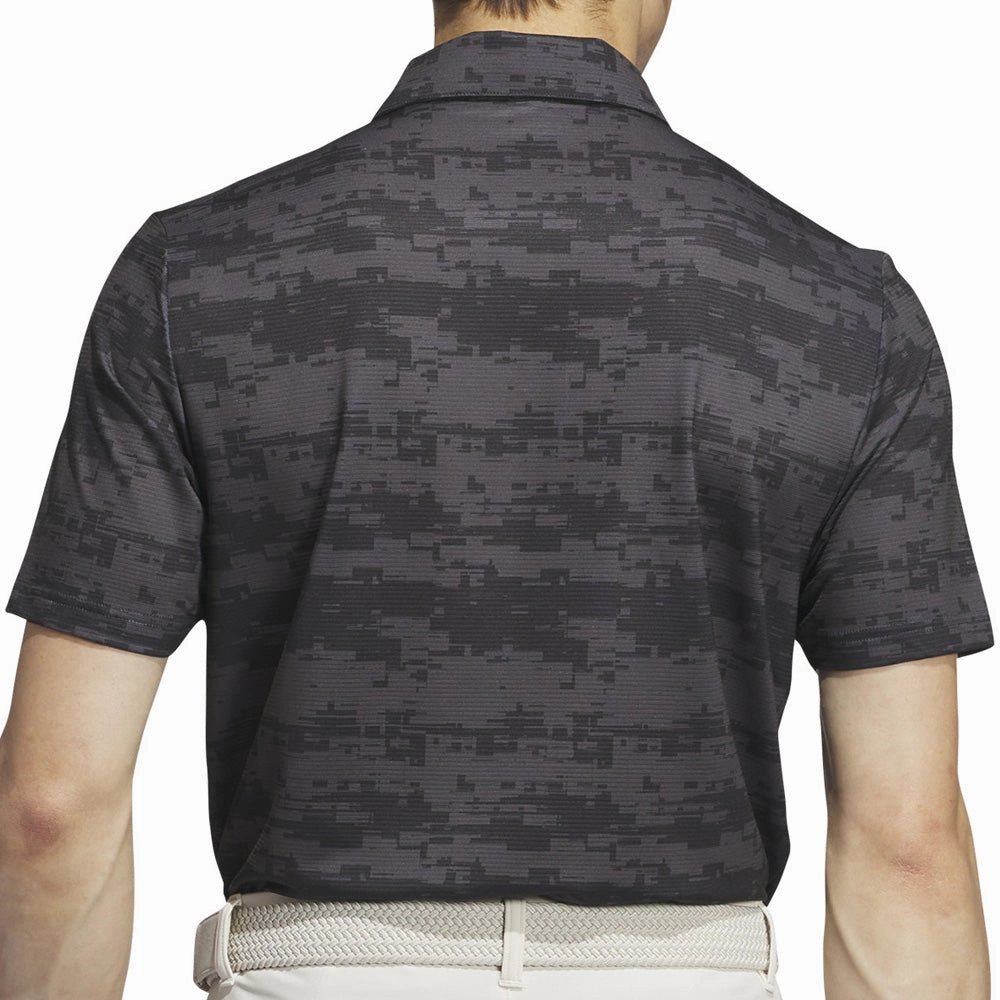 adidas Ultimate365 HEAT.RDY Stripe Polo Shirt - Carbon/Black Cozy Design Low Impact Manufacturing